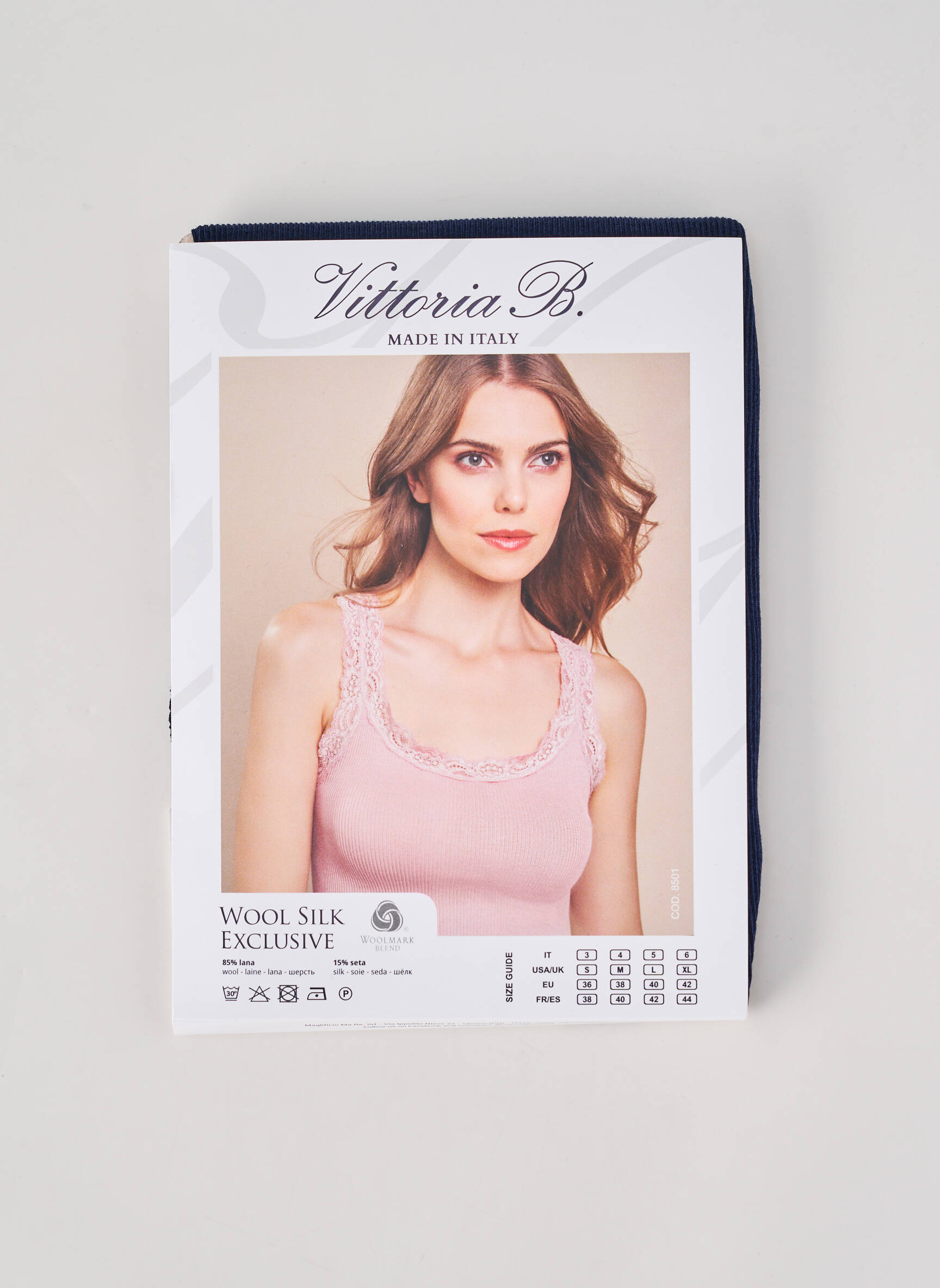 Top/caraco stretch bleu VITTORIA B femme