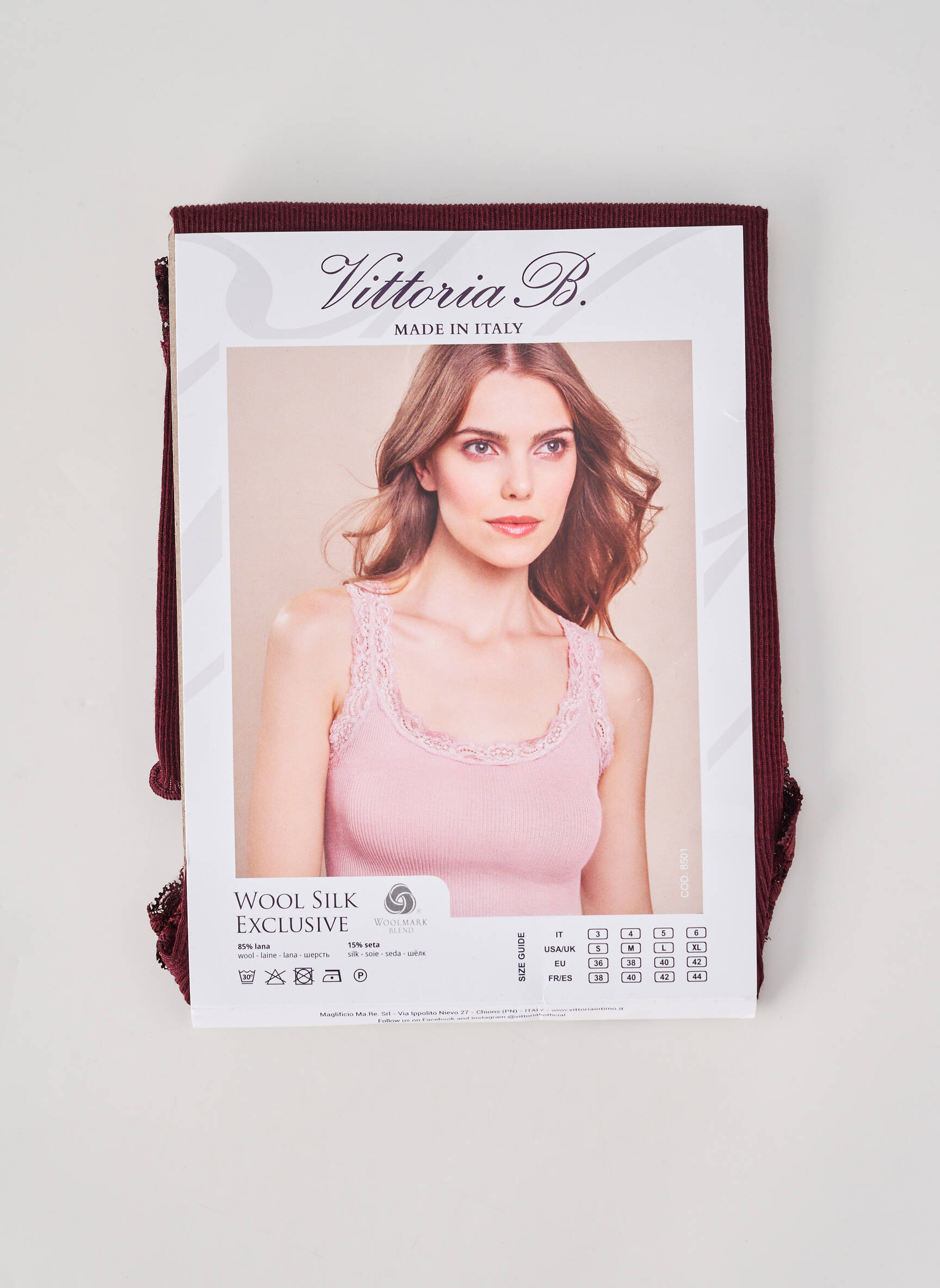 Débardeur stretch sans manche rouge VITTORIA B femme