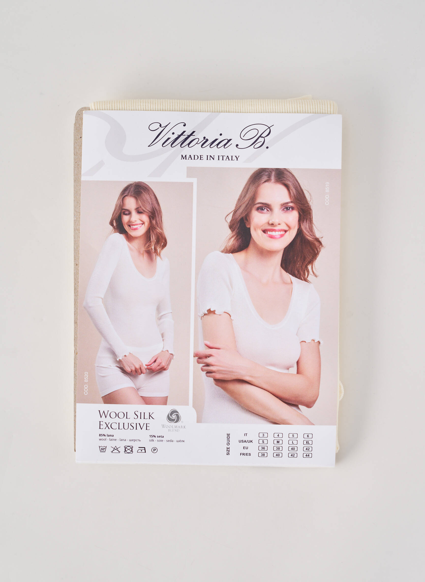Top/caraco stretch beige VITTORIA B femme
