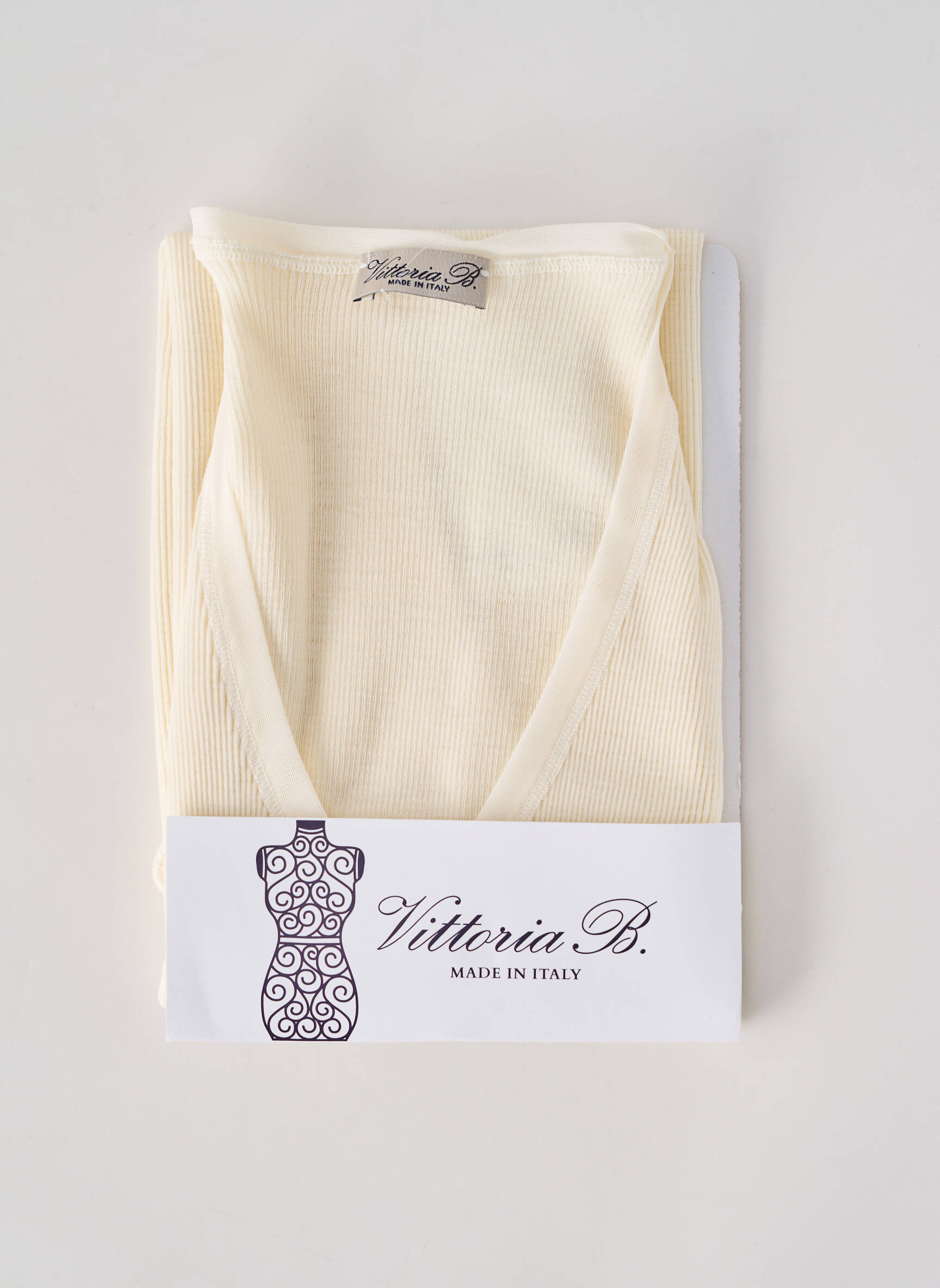 Top/caraco stretch beige VITTORIA B femme