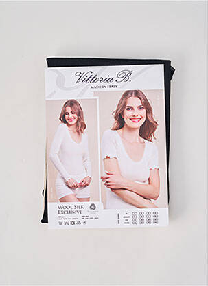 Top/caraco stretch noir VITTORIA B femme
