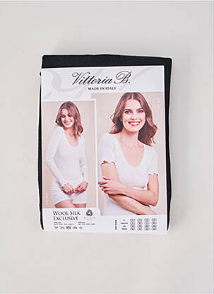 Top/caraco stretch noir VITTORIA B femme