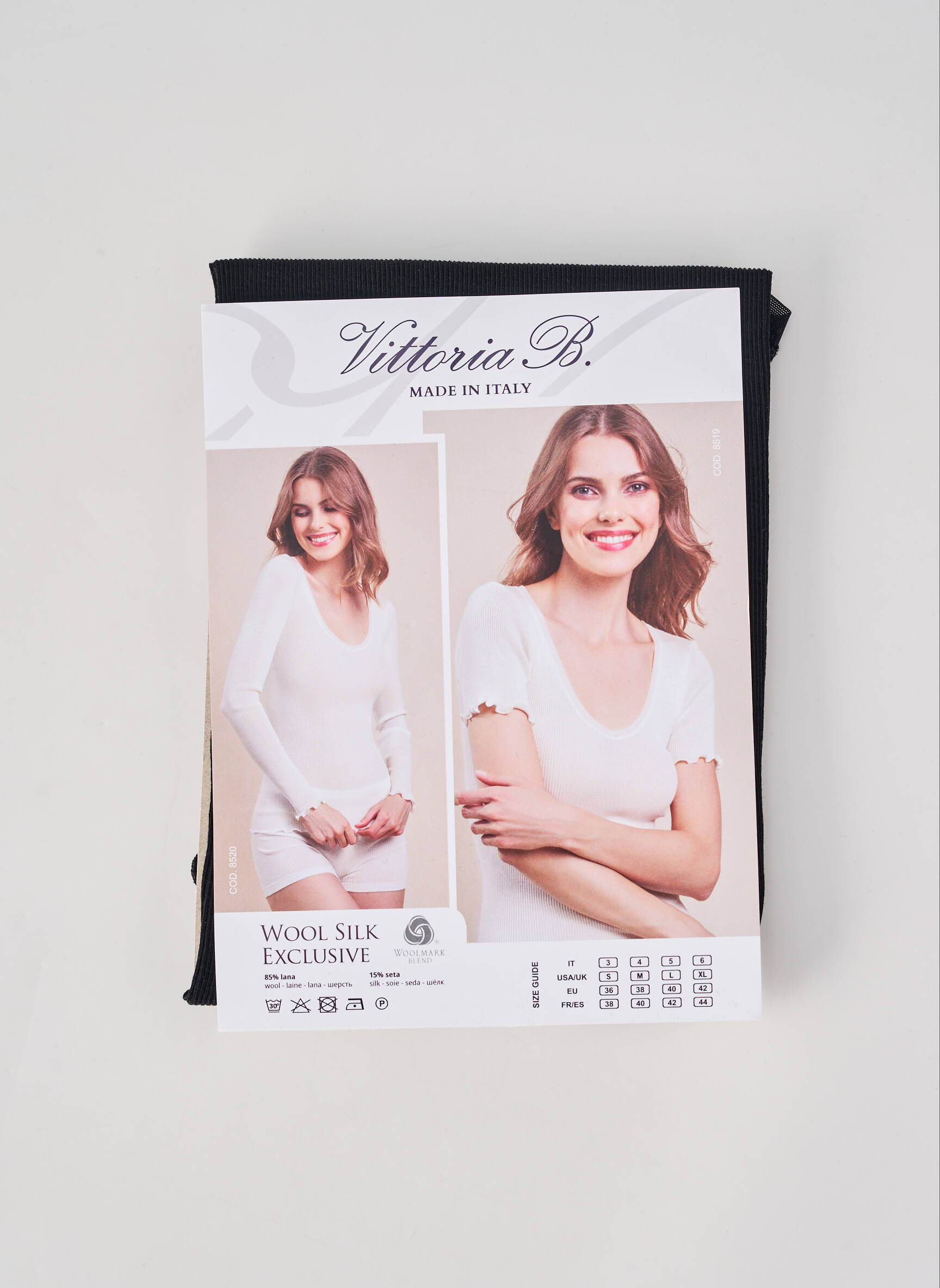 Top/caraco stretch noir VITTORIA B femme