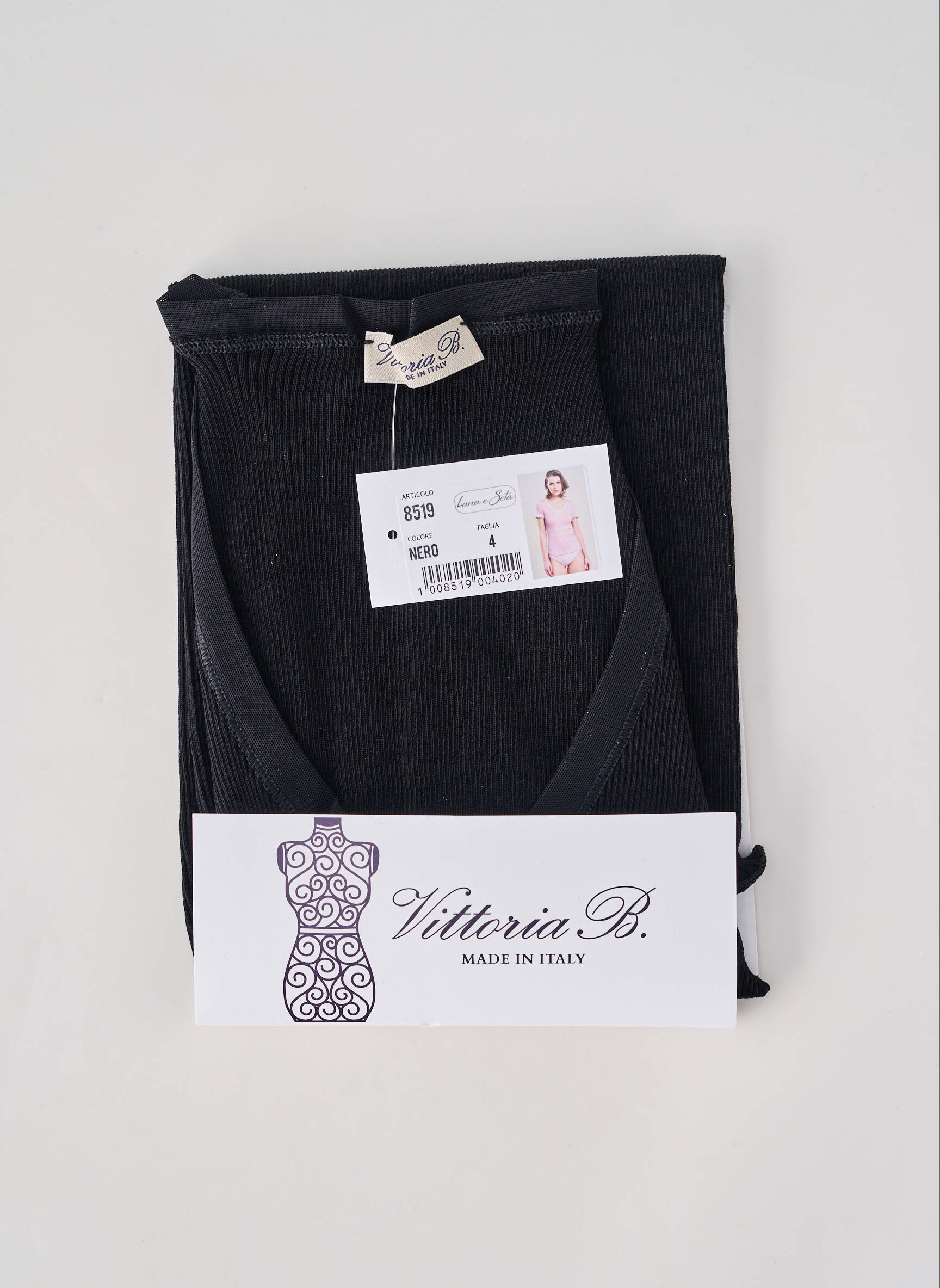 Top/caraco stretch noir VITTORIA B femme