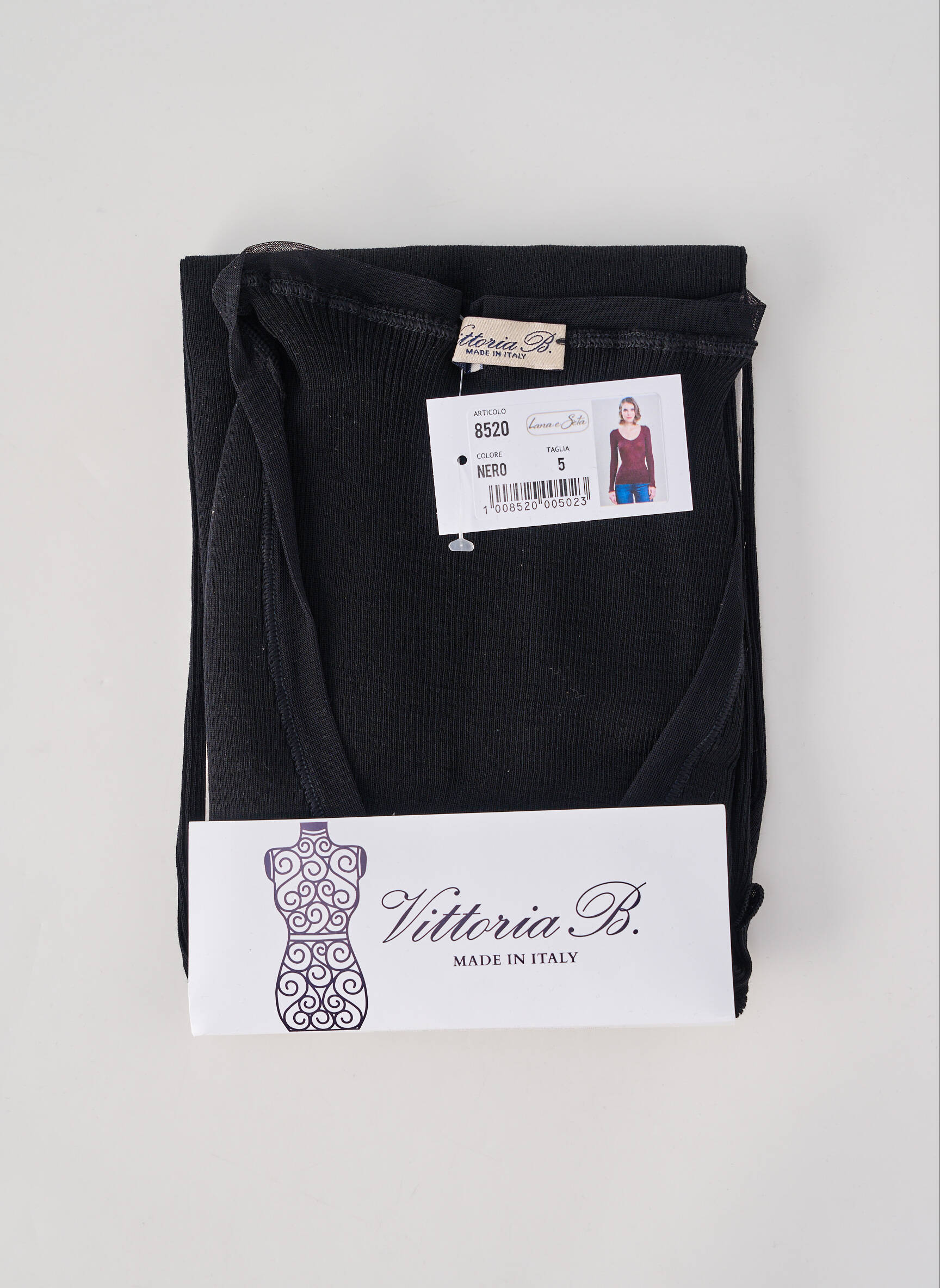 Top/caraco stretch noir VITTORIA B femme