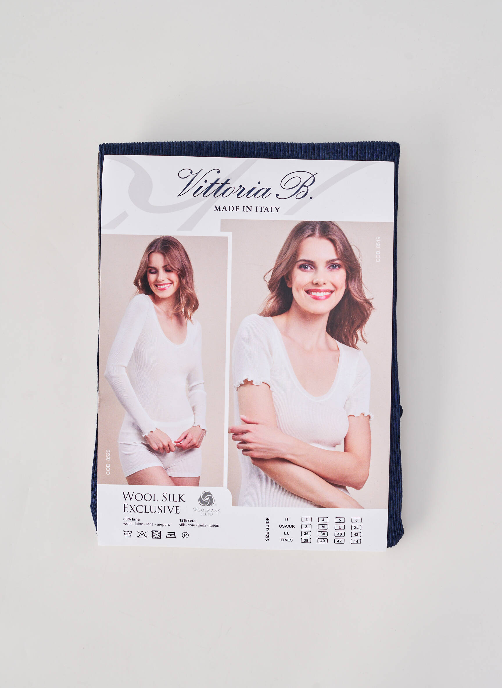 Top/caraco stretch bleu VITTORIA B femme