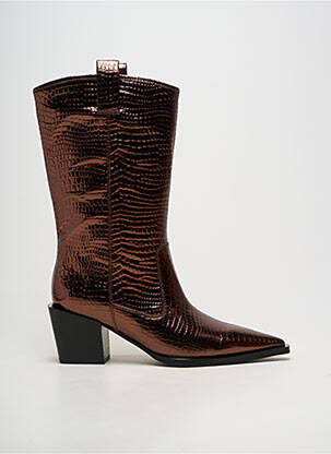Bottes bout pointu talon de 4 à 6cm marron MARC CAIN femme