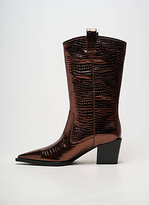 Bottes bout pointu talon de 4 à 6cm marron MARC CAIN femme
