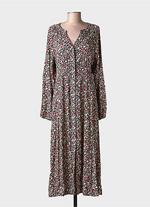 Robe longue manches longues manches longues noir C'EST BEAU LA VIE femme