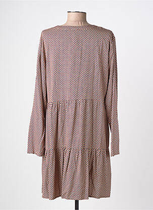 Robe courte manches longues manches longues beige SURKANA femme