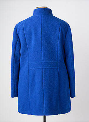 Manteau court coupe droite sans capuche bleu BARBARA LEBEK femme