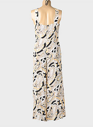 Combi-pantalon fermeture zippée au dos sans manche beige SURKANA femme