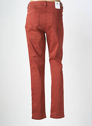 Pantalon droit stretch taille normale marron C'EST BEAU LA VIE femme
