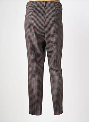 Pantalon slim taille élastique taille normale marron BIANCA femme