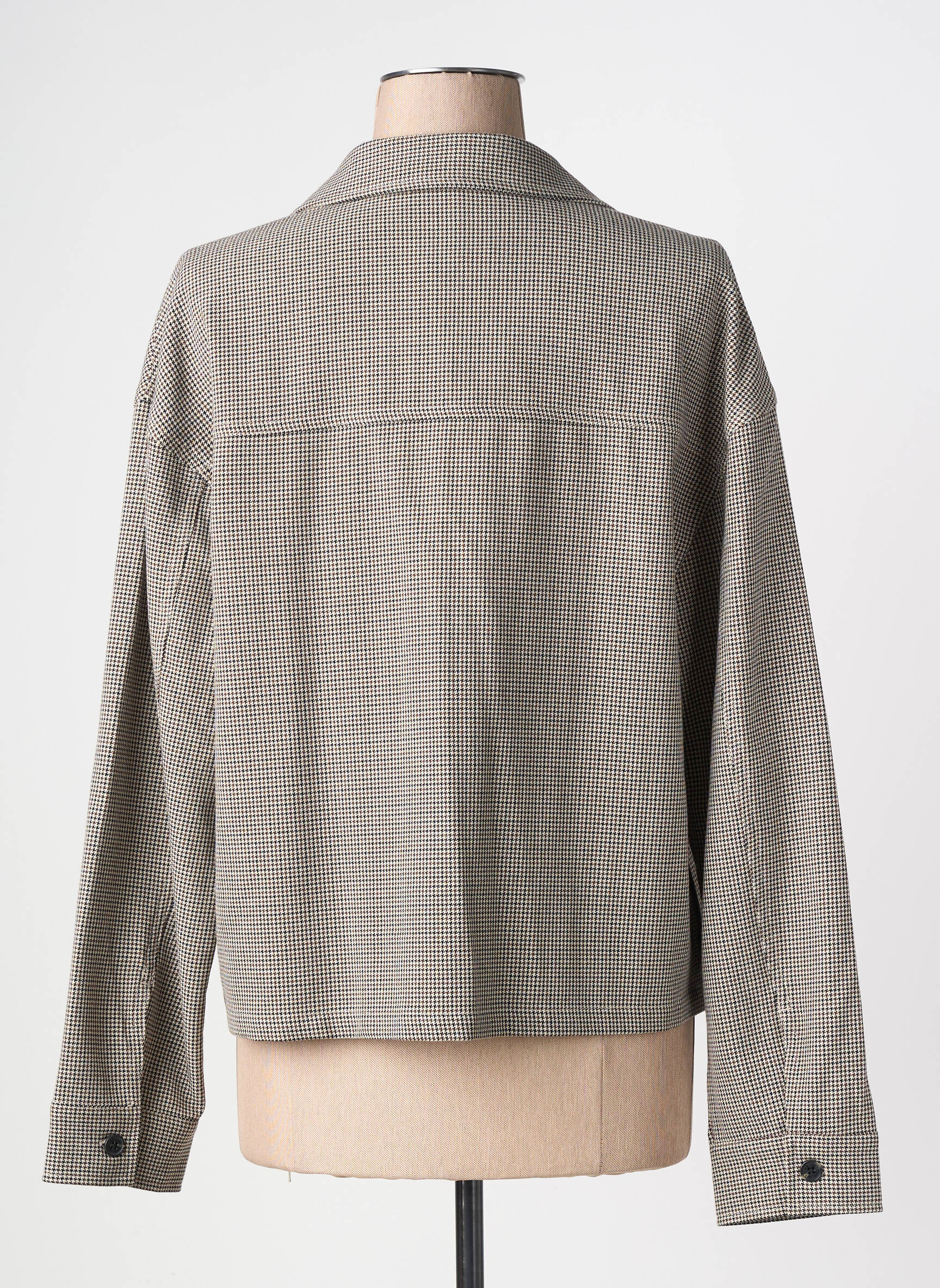 Veste casual coupe droite noir C'EST BEAU LA VIE femme