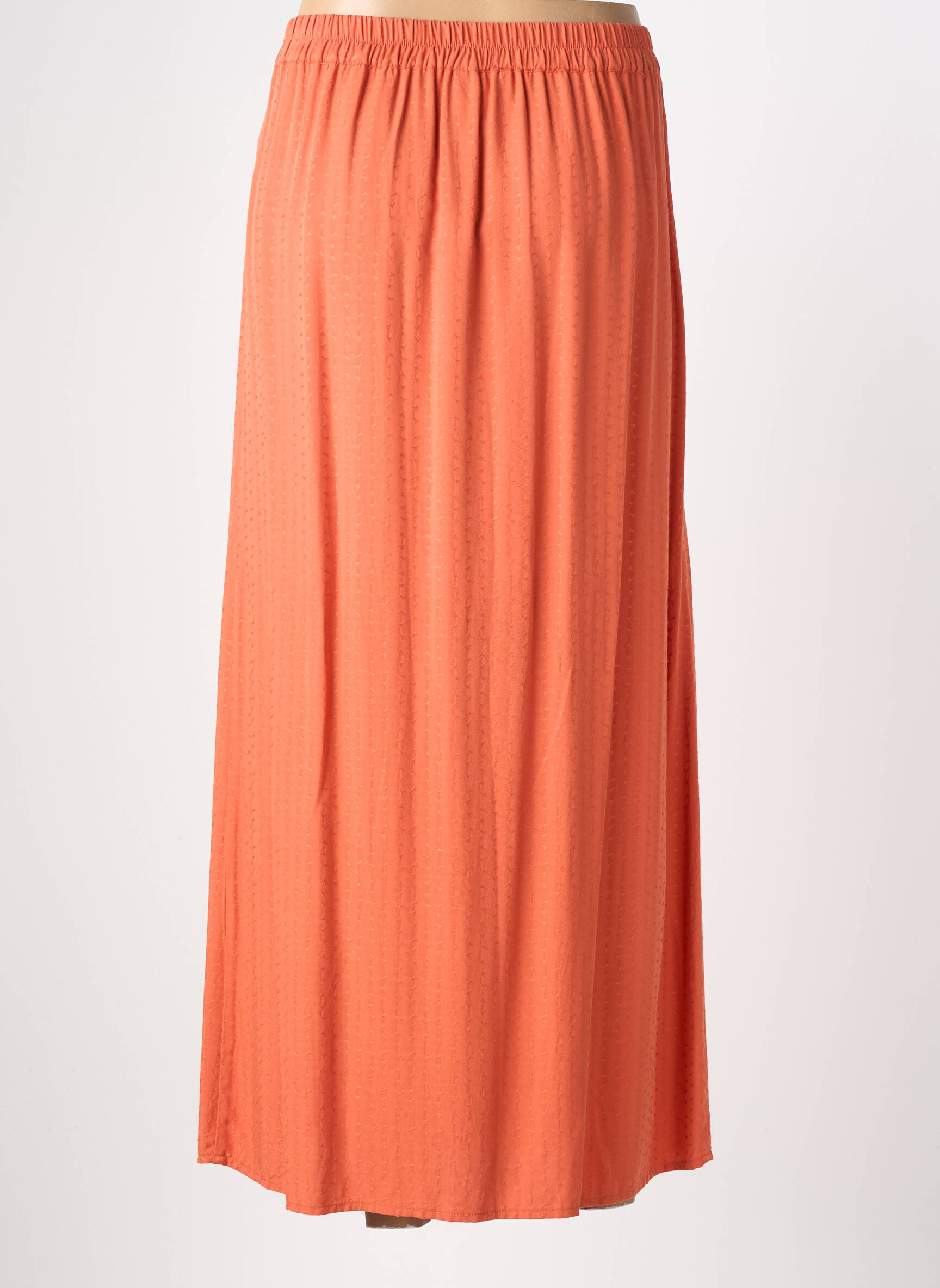 Jupe longue imprimé fantaisie orange LOLA ESPELETA femme