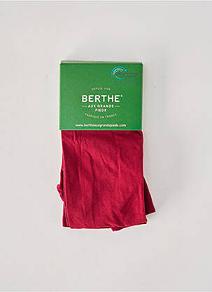Collants stretch rouge BERTHE AUX GRANDS PIEDS femme