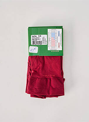 Collants stretch rouge BERTHE AUX GRANDS PIEDS femme
