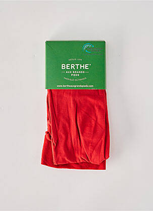 Collants stretch rouge BERTHE AUX GRANDS PIEDS femme
