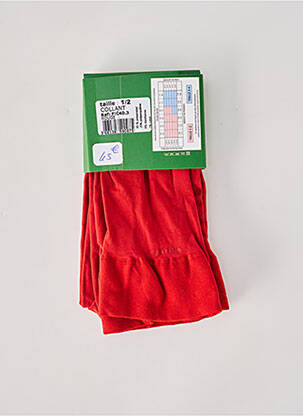 Collants stretch rouge BERTHE AUX GRANDS PIEDS femme