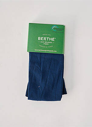 Collants stretch bleu BERTHE AUX GRANDS PIEDS femme