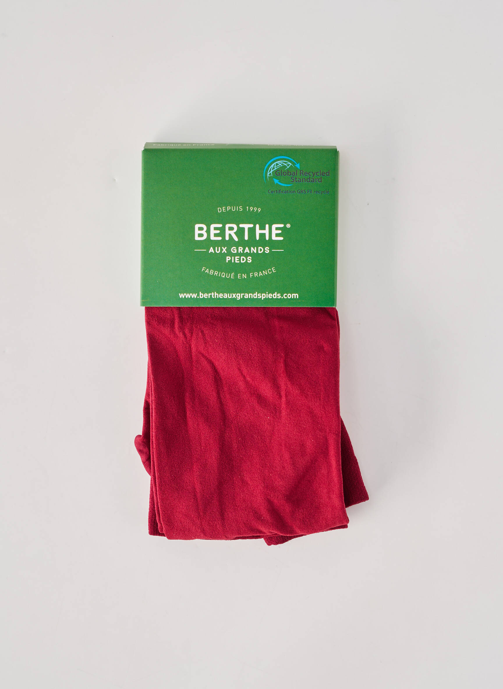 Collants stretch rouge BERTHE AUX GRANDS PIEDS femme