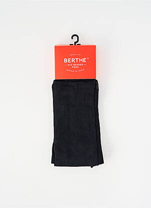 Collants stretch noir BERTHE AUX GRANDS PIEDS femme