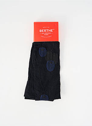 Collants imprimé fantaisie noir BERTHE AUX GRANDS PIEDS femme