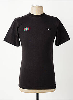 T-shirt broderie manches courtes noir GWEN & BLACK homme