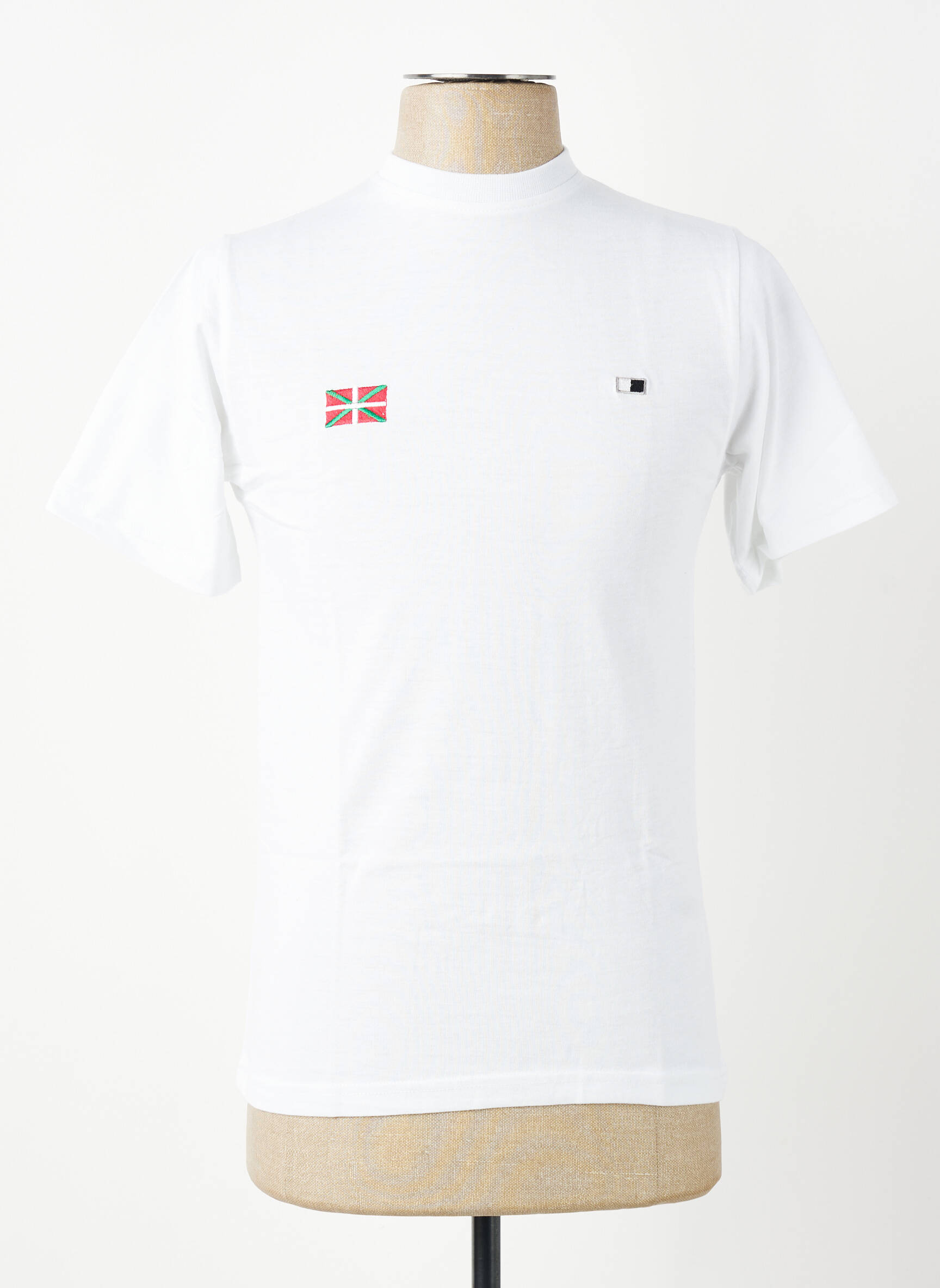 T-shirt broderie manches courtes blanc GWEN & BLACK homme