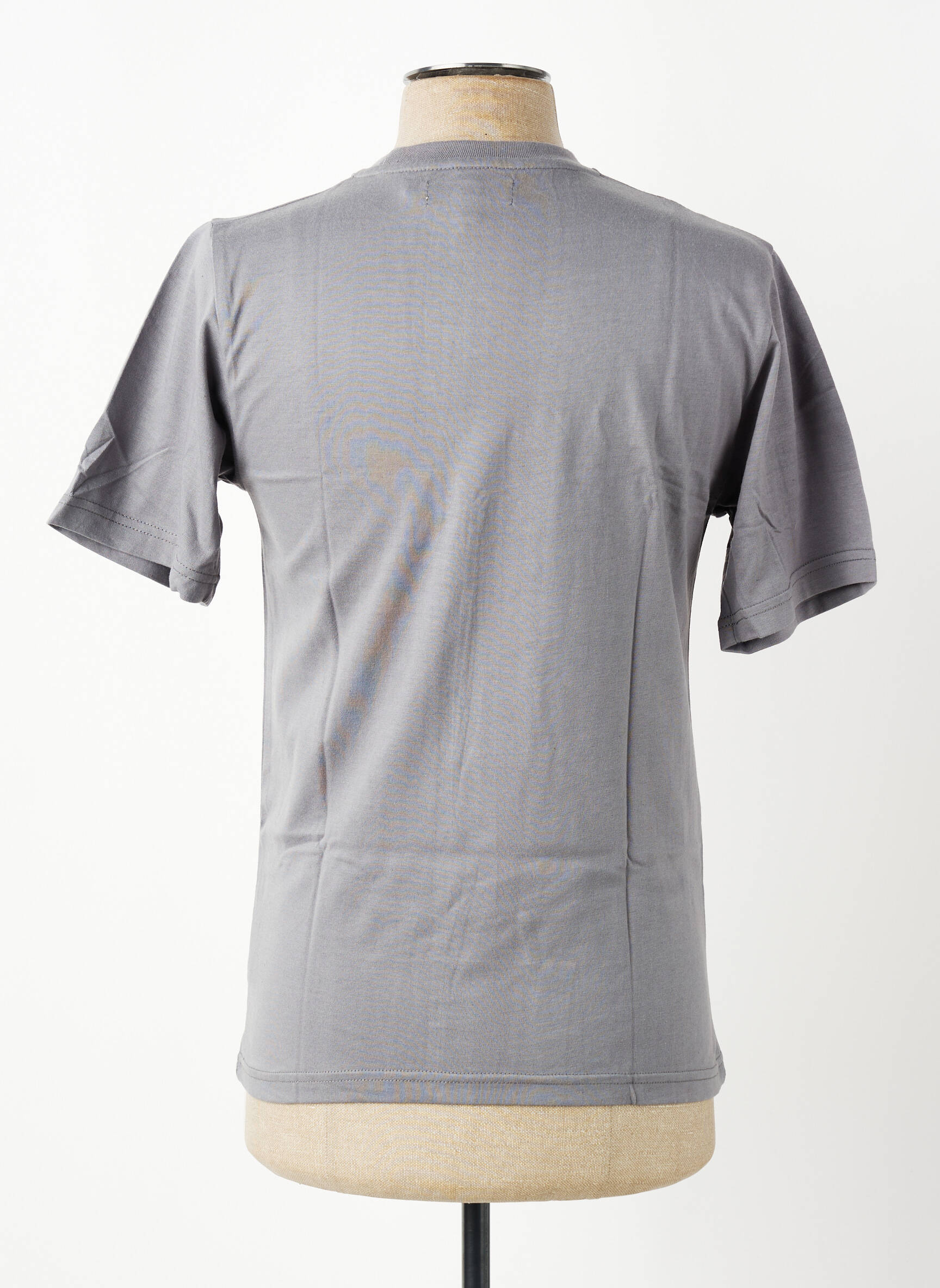 T-shirt broderie manches courtes gris GWEN & BLACK homme