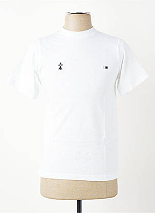 T-shirt broderie manches courtes blanc GWEN & BLACK homme