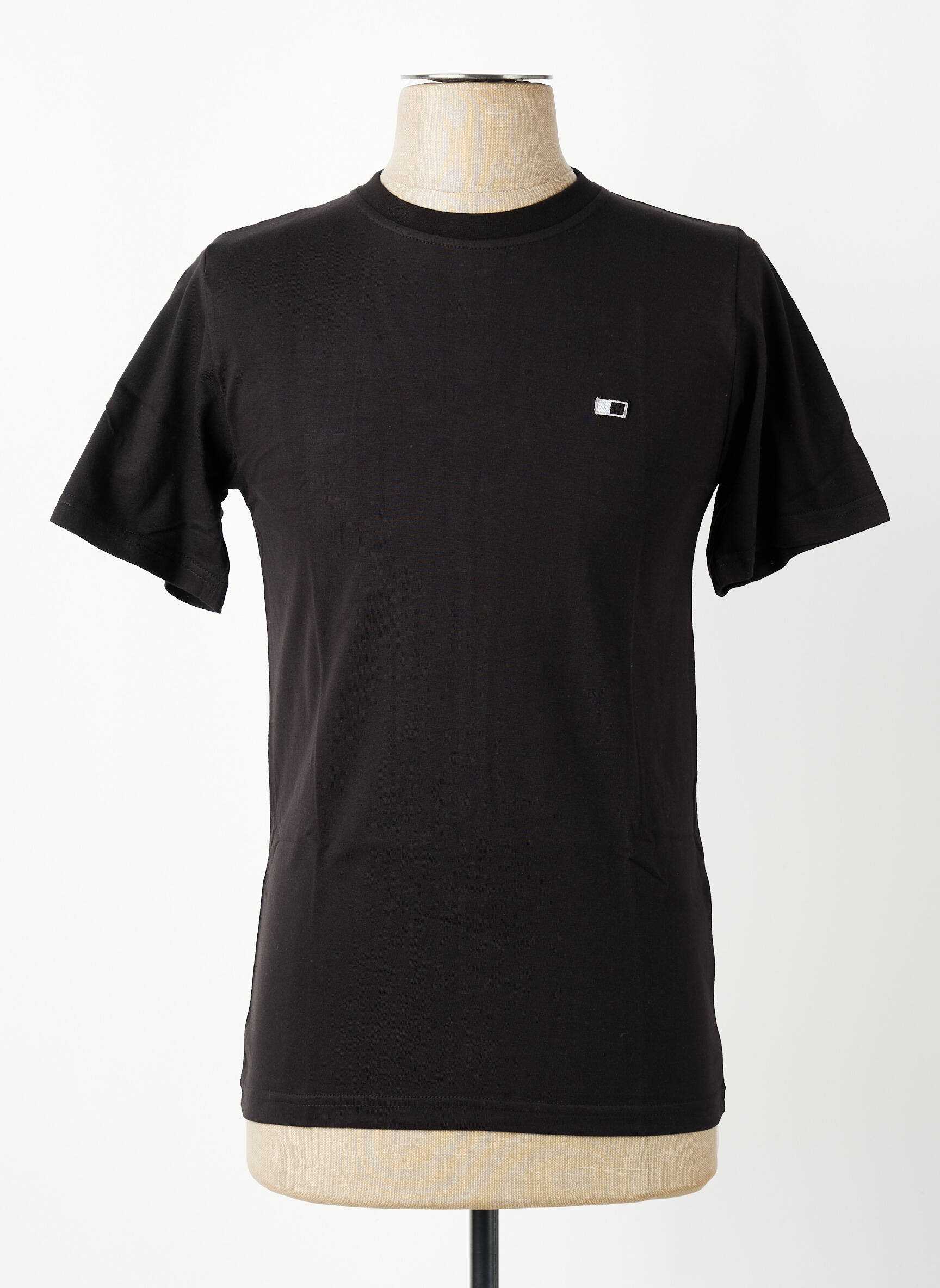 T-shirt broderie manches courtes noir GWEN & BLACK homme