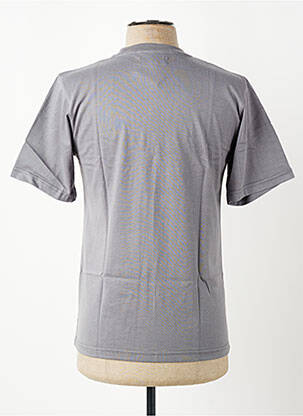 T-shirt broderie manches courtes gris GWEN & BLACK homme
