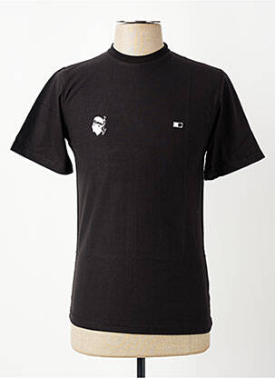 T-shirt broderie manches courtes noir GWEN & BLACK homme