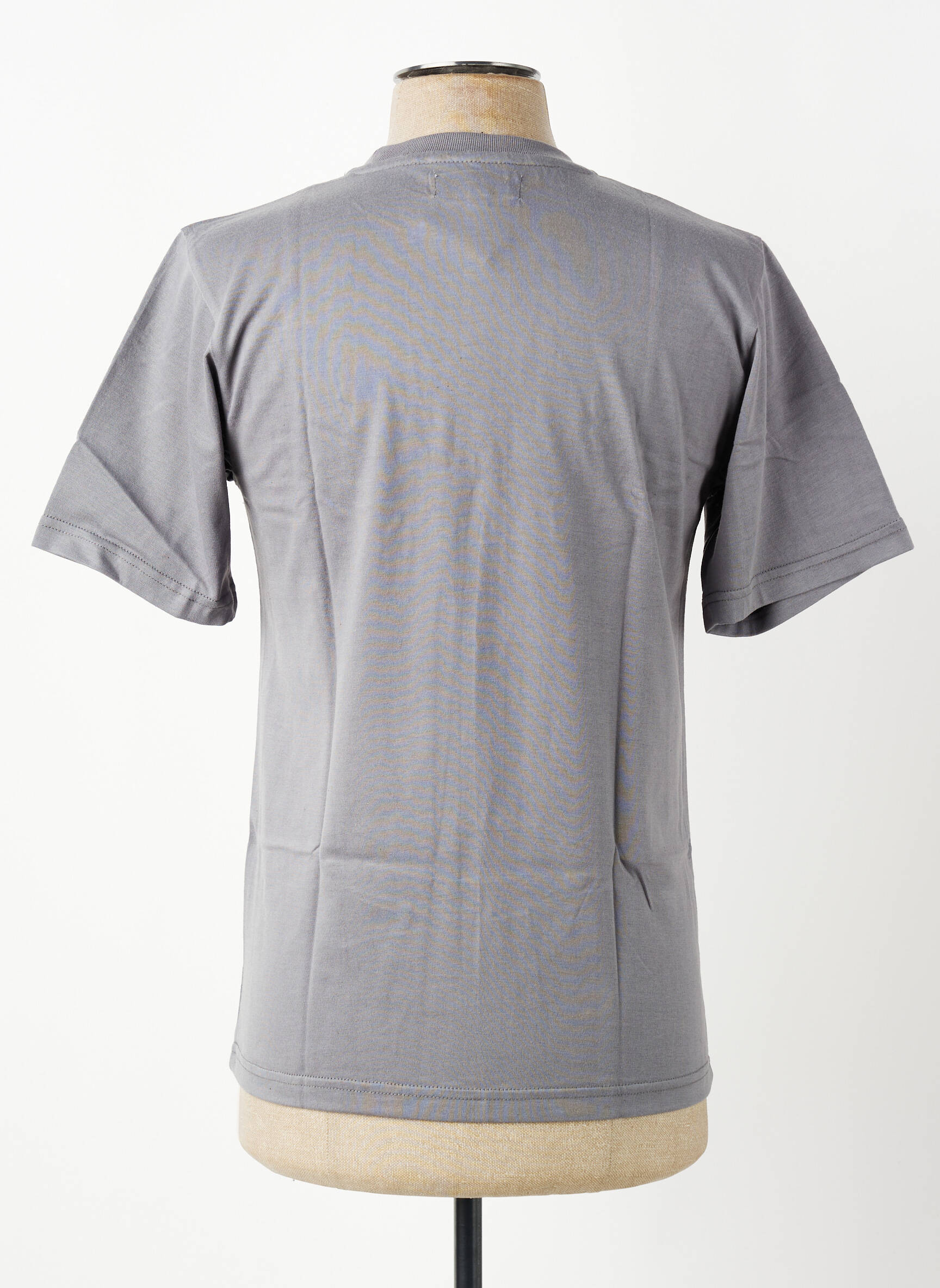 T-shirt broderie manches courtes gris GWEN & BLACK homme