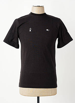 T-shirt broderie manches courtes noir GWEN & BLACK homme