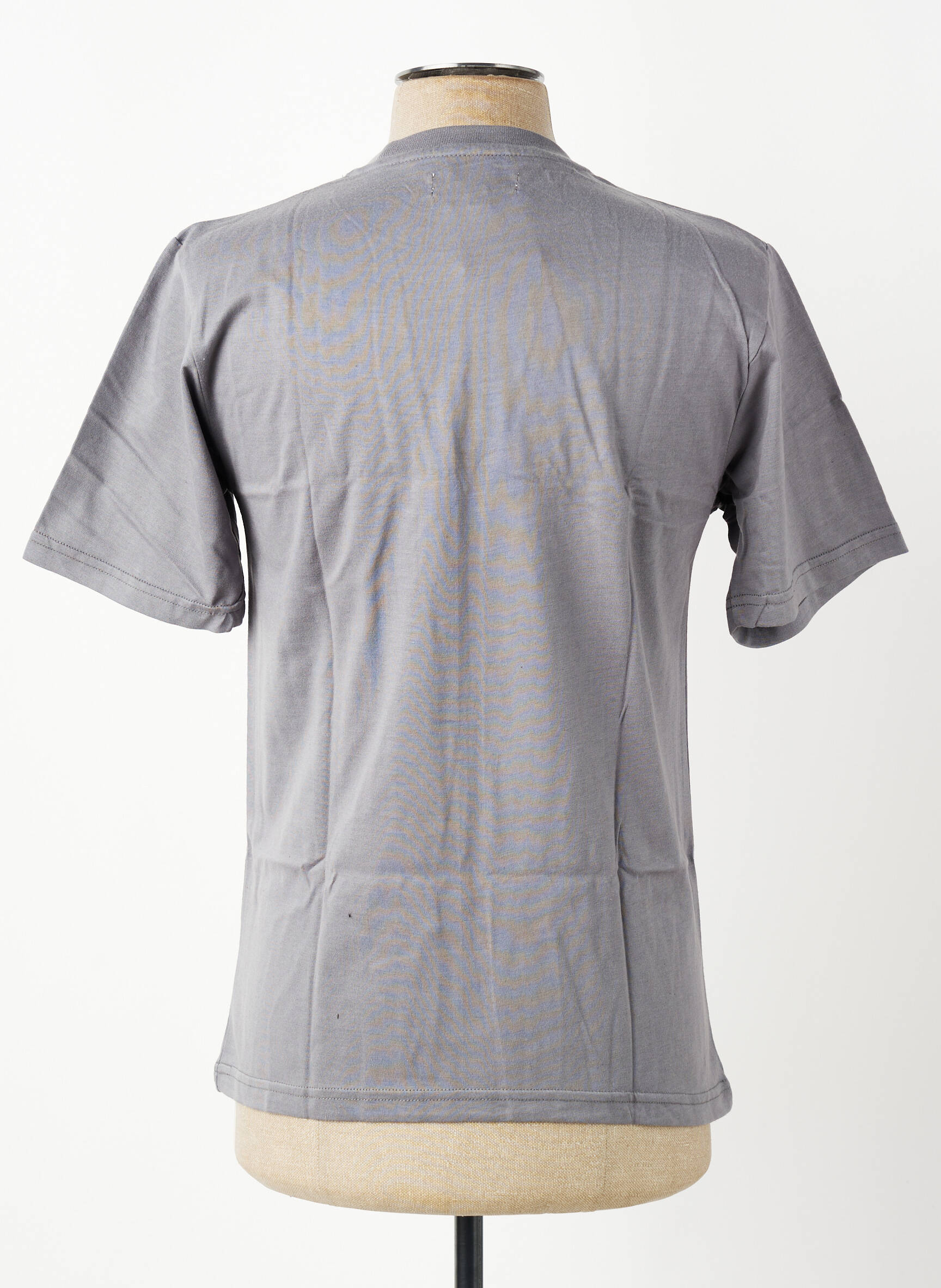 T-shirt broderie manches courtes gris GWEN & BLACK homme