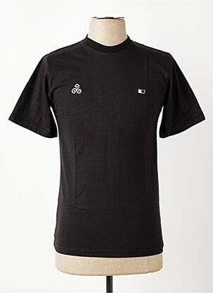 T-shirt broderie manches courtes noir GWEN & BLACK homme
