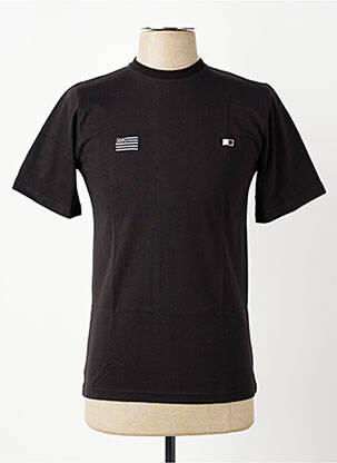 T-shirt broderie manches courtes noir GWEN & BLACK homme