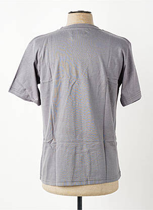 T-shirt broderie manches courtes gris GWEN & BLACK homme