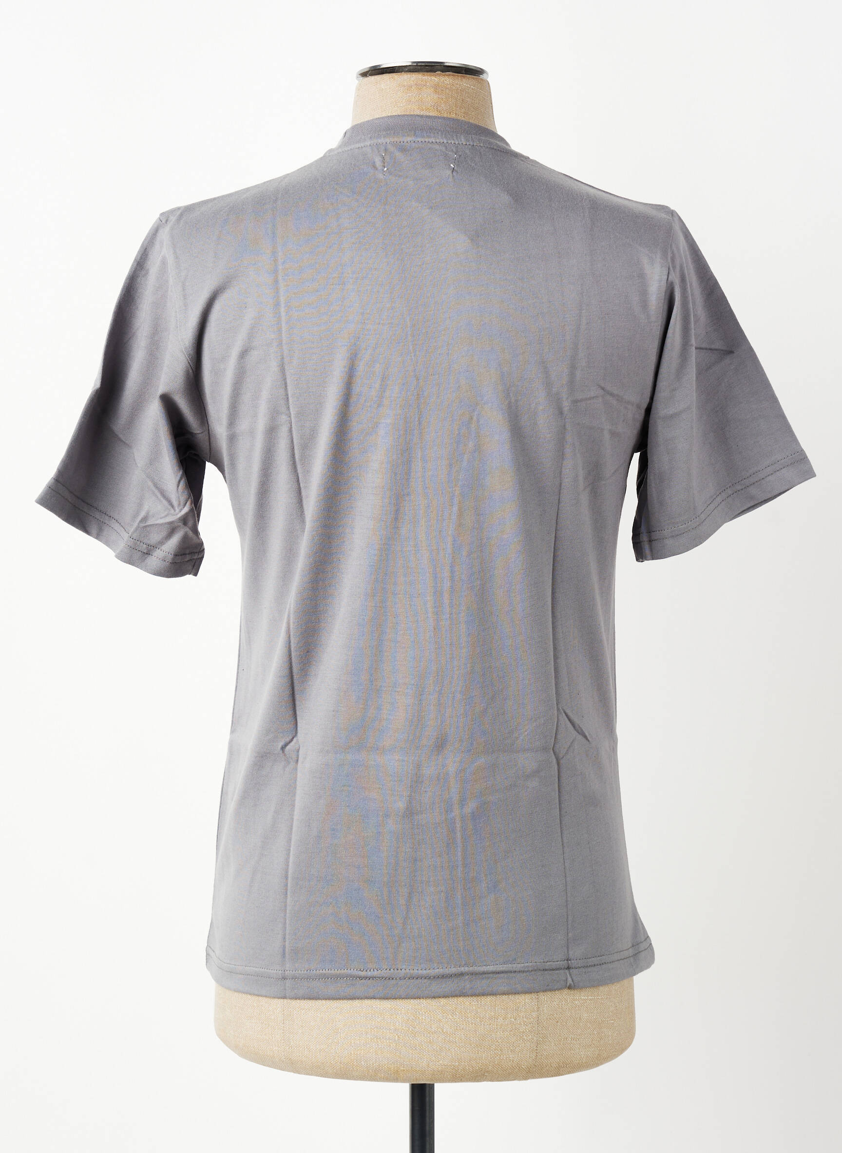 T-shirt broderie manches courtes gris GWEN & BLACK homme