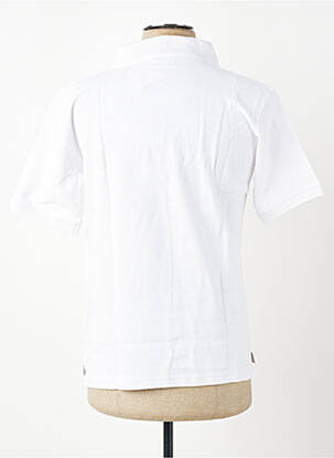 Polo coupe droite manches courtes blanc GWEN & BLACK homme
