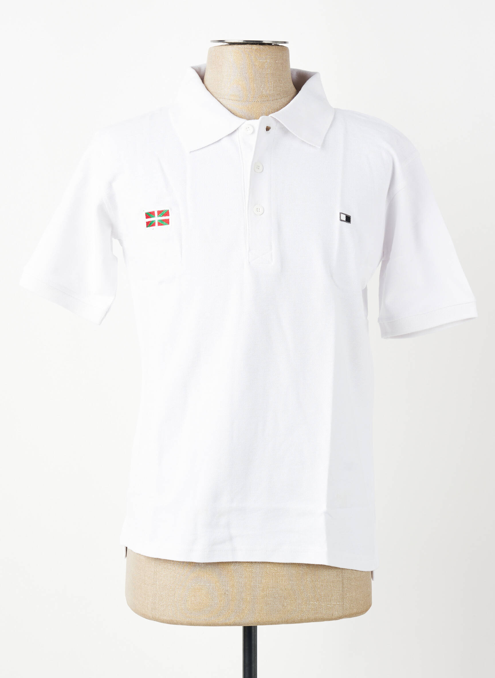 Polo coupe droite manches courtes blanc GWEN & BLACK homme