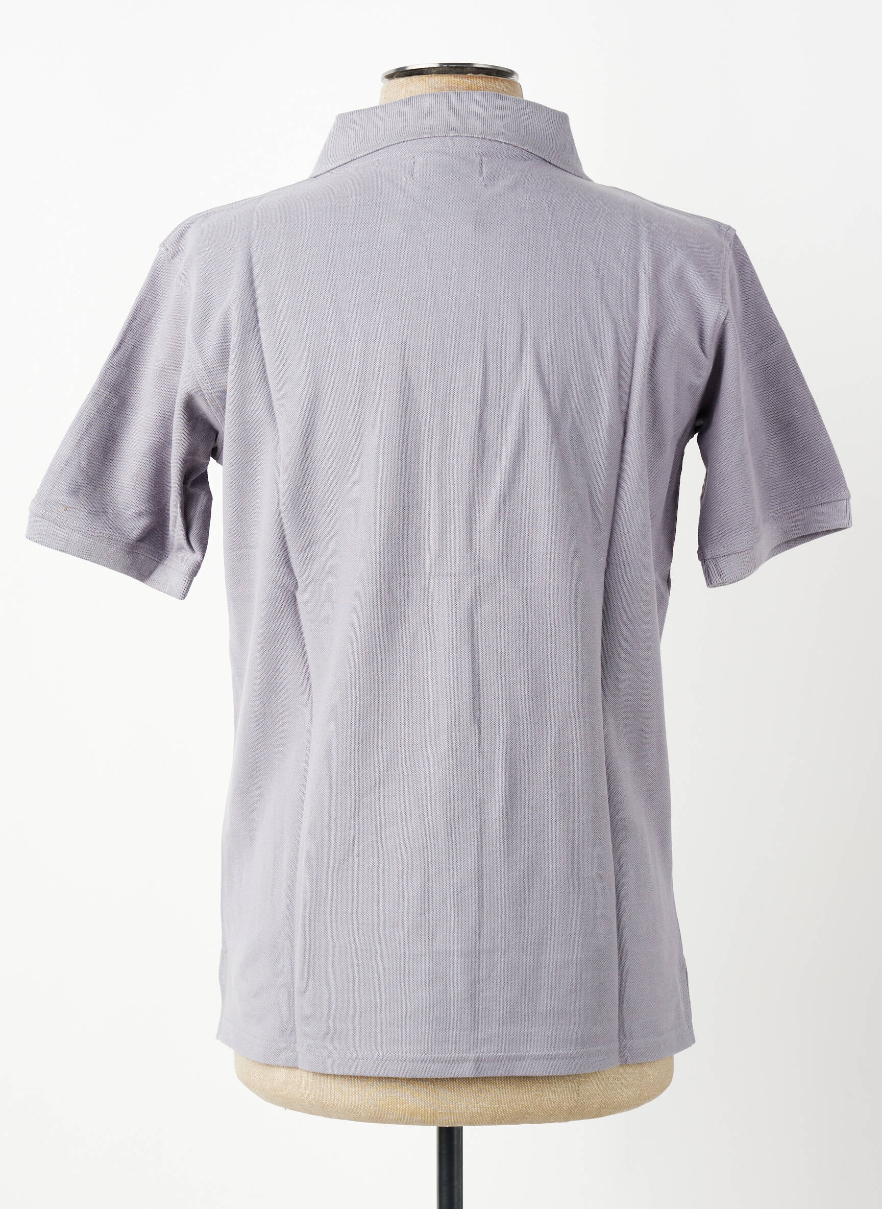 Polo coupe droite manches courtes gris GWEN & BLACK homme