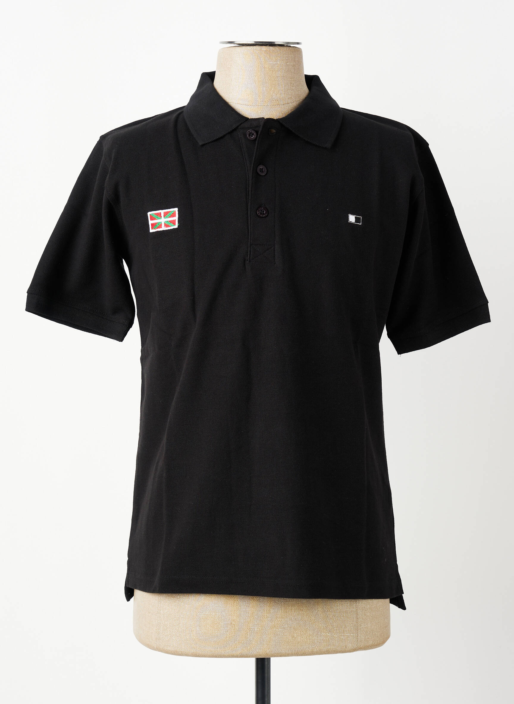 Polo coupe droite manches courtes noir GWEN & BLACK homme