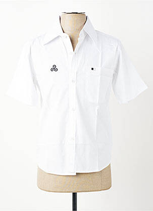 Chemise manches courtes coupe droite blanc GWEN & BLACK homme