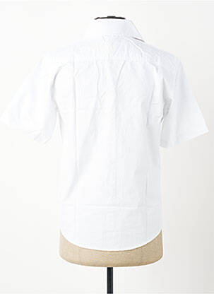 Chemise manches courtes coupe droite blanc GWEN & BLACK homme
