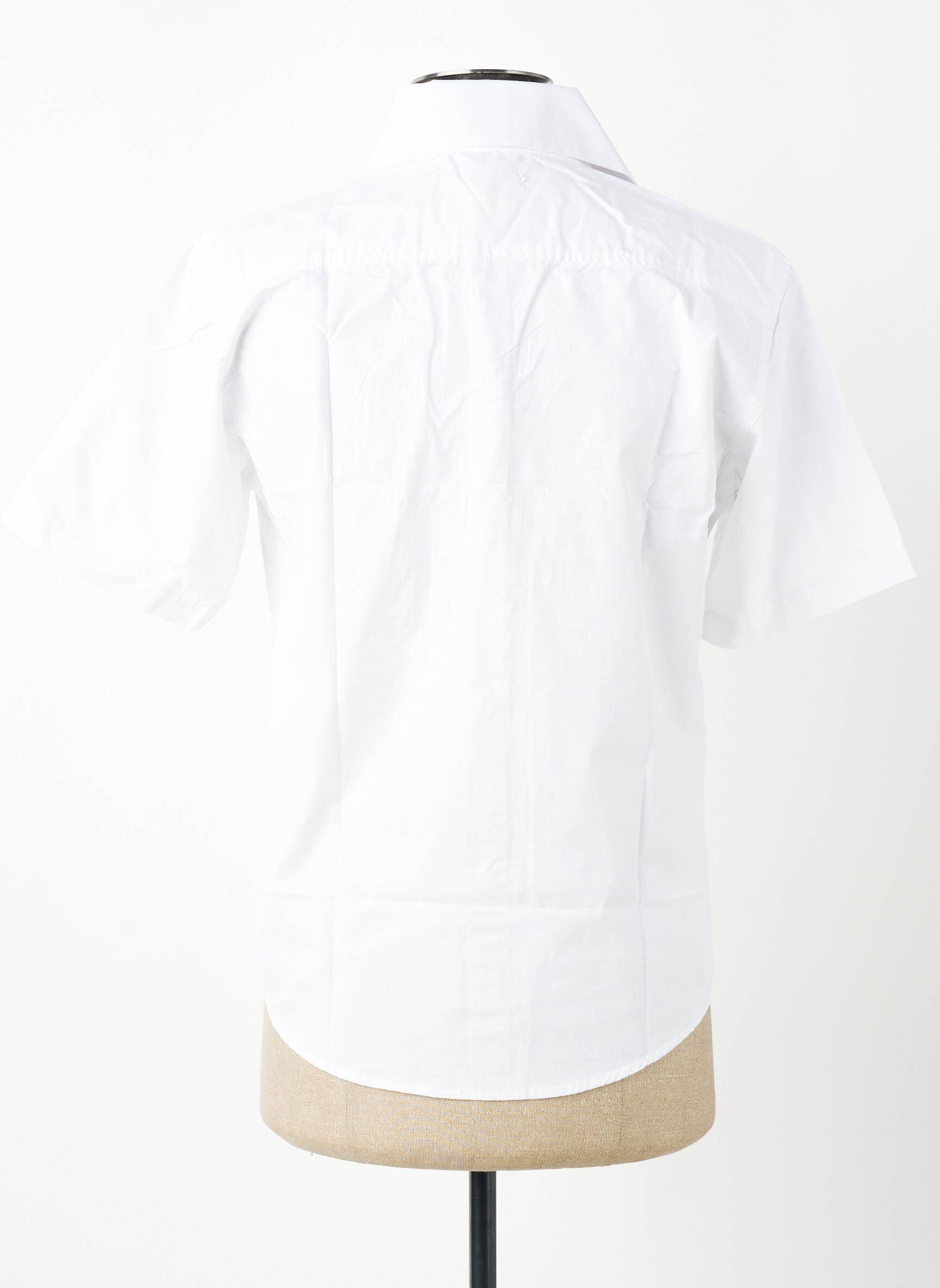 Chemise manches courtes coupe droite blanc GWEN & BLACK homme