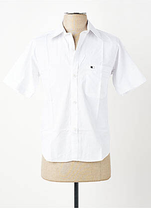 Chemise manches courtes coupe droite blanc GWEN & BLACK homme